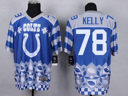  Colts #78 Ryan Kelly Royal Blue Men's Stitched NFL Elite Noble Fashion Jersey