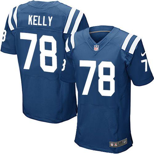  Colts #78 Ryan Kelly Royal Blue Team Color Men's Stitched NFL Elite Jersey