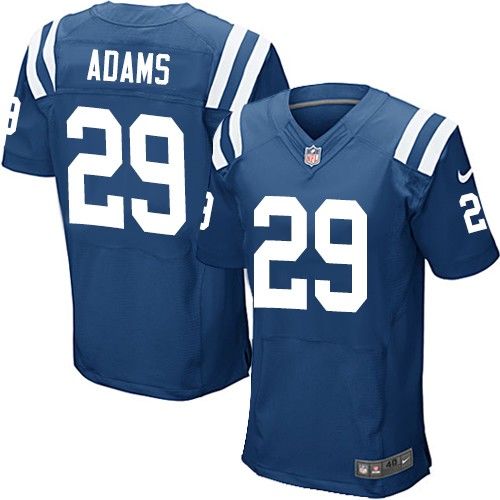  Colts #29 Mike Adams Royal Blue Team Color Men's Stitched NFL Elite Jersey