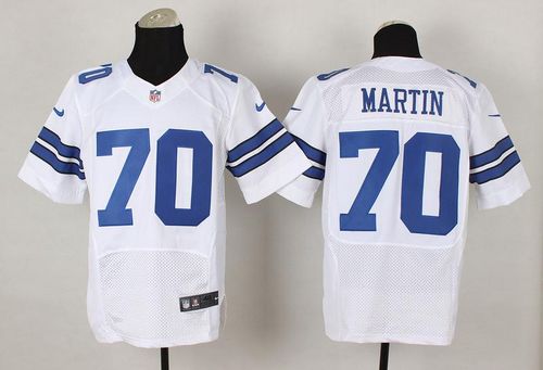  Cowboys #70 Zack Martin White Men's Stitched NFL Elite Jersey