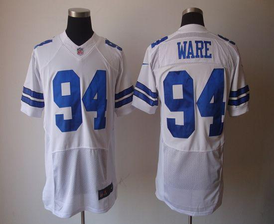  Cowboys #94 DeMarcus Ware White Men's Stitched NFL Elite Jersey