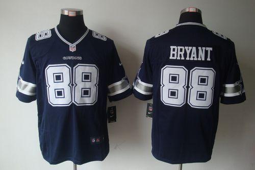  Cowboys #88 Dez Bryant Navy Blue Team Color Men's Stitched NFL Game Jersey