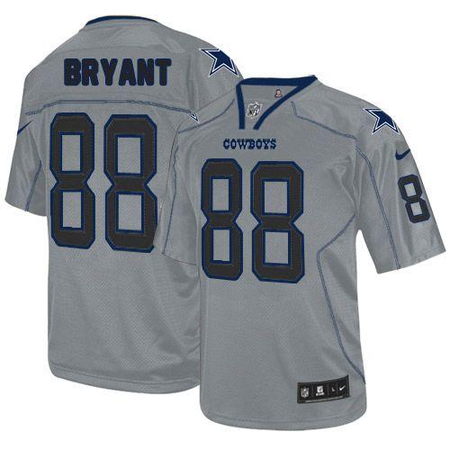 Cowboys #88 Dez Bryant Lights Out Grey Men's Stitched NFL Elite Jersey