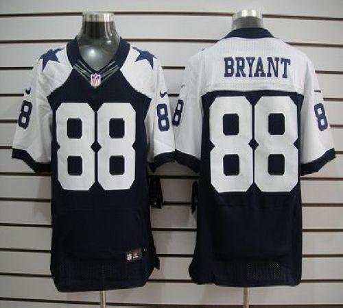  Cowboys #88 Dez Bryant Navy Blue Thanksgiving Throwback Men's Stitched NFL Elite Jersey