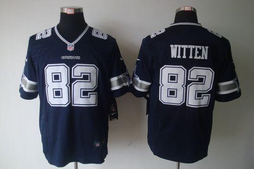  Cowboys #82 Jason Witten Navy Blue Team Color Men's Stitched NFL Limited Jersey