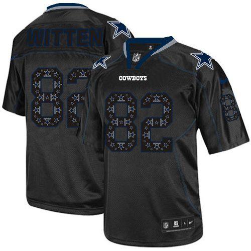  Cowboys #82 Jason Witten New Lights Out Black Men's Stitched NFL Elite Jersey