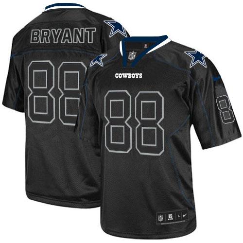  Cowboys #88 Dez Bryant Lights Out Black Men's Stitched NFL Elite Jersey