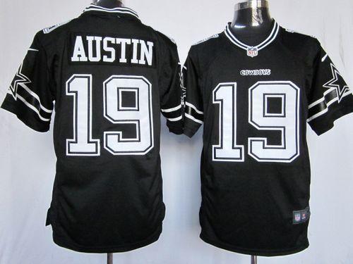  Cowboys #19 Miles Austin Black Shadow Men's Stitched NFL Game Jersey