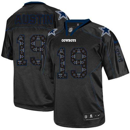  Cowboys #19 Miles Austin New Lights Out Black Men's Stitched NFL Elite Jersey