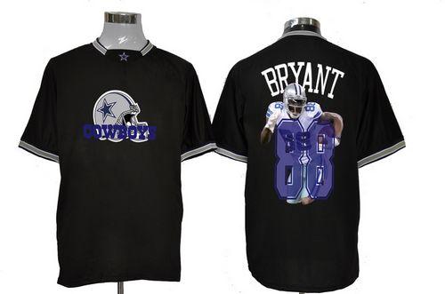 Cowboys #88 Dez Bryant Black Men's NFL Game All Star Fashion Jersey