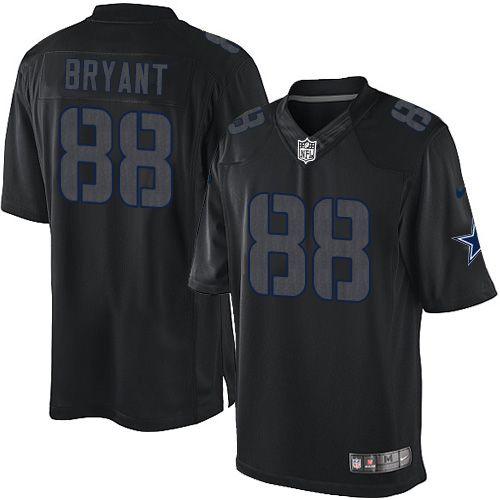  Cowboys #88 Dez Bryant Black Men's Stitched NFL Impact Limited Jersey