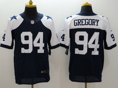  Cowboys #94 Randy Gregory Navy Blue Thanksgiving Throwback Men's Stitched NFL Elite Jersey