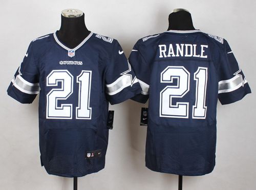  Cowboys #21 Joseph Randle Navy Blue Team Color Men's Stitched NFL Elite Jersey