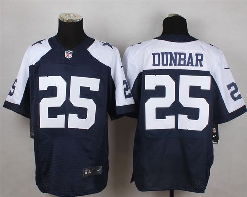  Cowboys #25 Lance Dunbar Navy Blue Thanksgiving Throwback Men's Stitched NFL Elite Jersey
