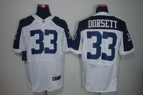  Cowboys #33 Tony Dorsett White Thanksgiving Throwback Men's Stitched NFL Elite Jersey