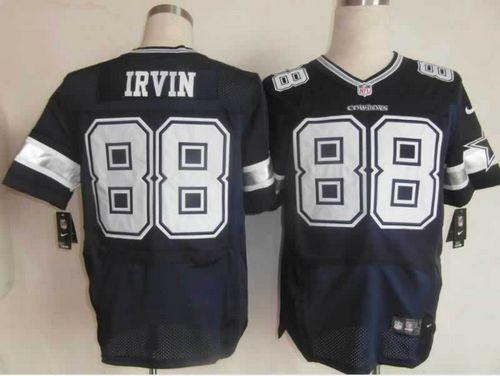  Cowboys #88 Michael Irvin Navy Blue Team Color Men's Stitched NFL Elite Jersey