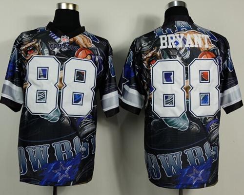  Cowboys #88 Dez Bryant Team Color Men's Stitched NFL Elite Fanatical Version Jersey