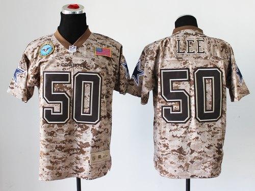  Cowboys #50 Sean Lee Camo Men's Stitched NFL New Elite USMC Jersey