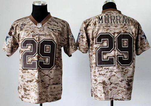  Cowboys #29 DeMarco Murray Camo Men's Stitched NFL New Elite USMC Jersey