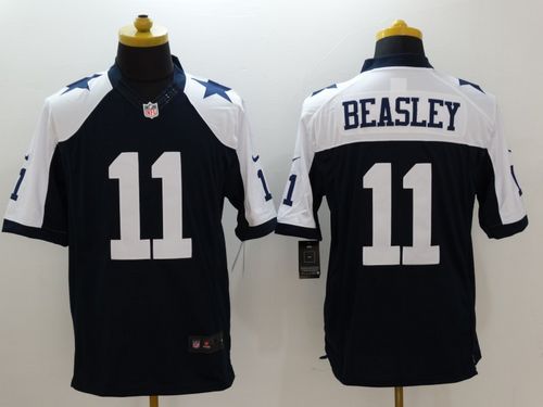  Cowboys #11 Cole Beasley Navy Blue Thanksgiving Throwback Men's Stitched NFL Limited Jersey