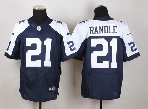  Cowboys #21 Joseph Randle Navy Blue Thanksgiving Throwback Men's Stitched NFL Elite Jersey