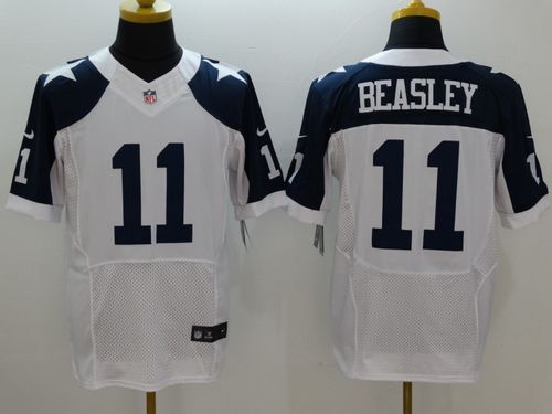  Cowboys #11 Cole Beasley White Thanksgiving Throwback Men's Stitched NFL Elite Jersey