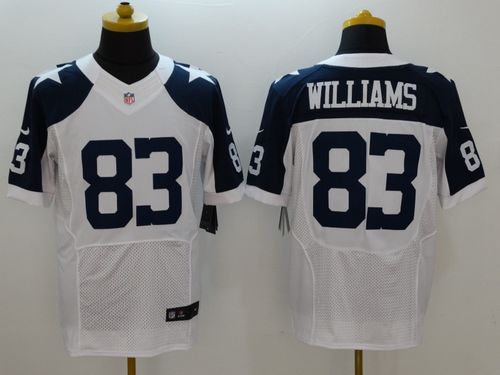  Cowboys #83 Terrance Williams White Thanksgiving Throwback Men's Stitched NFL Elite Jersey