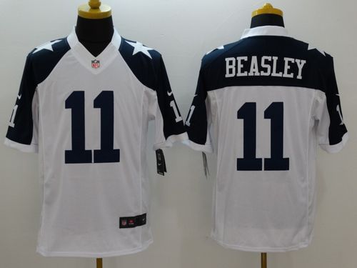  Cowboys #11 Cole Beasley White Thanksgiving Throwback Men's Stitched NFL Limited Jersey