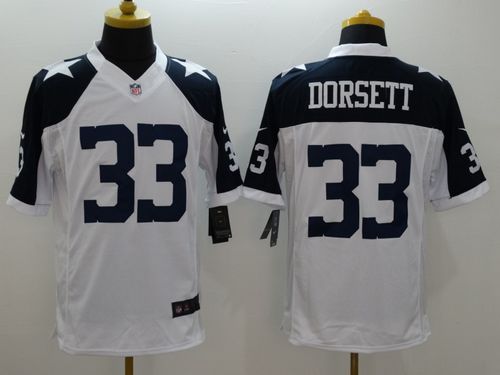  Cowboys #33 Tony Dorsett White Thanksgiving Throwback Men's Stitched NFL Limited Jersey
