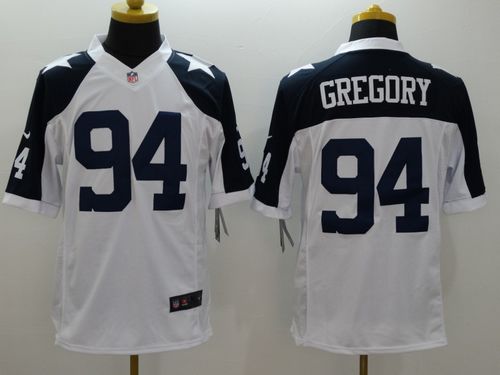 Cowboys #94 Randy Gregory White Thanksgiving Throwback Men's Stitched NFL Limited Jersey