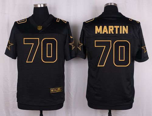 Cowboys #70 Zack Martin Black Men's Stitched NFL Elite Pro Line Gold Collection Jersey