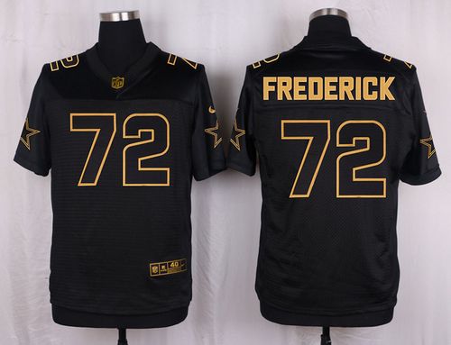  Cowboys #72 Travis Frederick Black Men's Stitched NFL Elite Pro Line Gold Collection Jersey