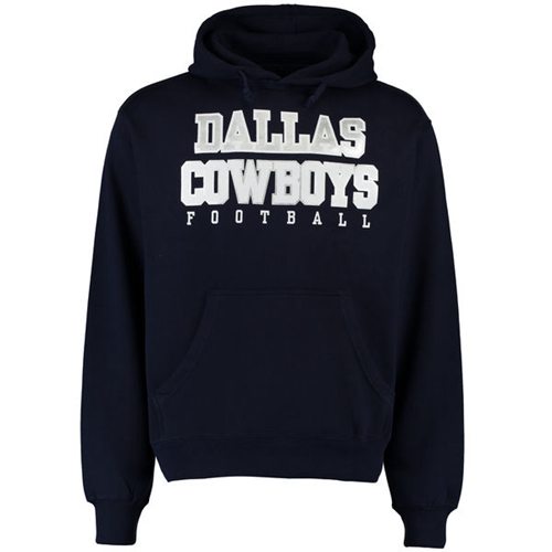 Dallas Cowboys Practice Pullover Hoodie Navy