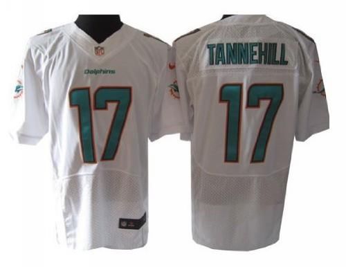  Dolphins #17 Ryan Tannehill White Men's Stitched NFL Elite Jersey