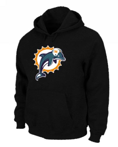 Miami Dolphins Logo Pullover Hoodie Black