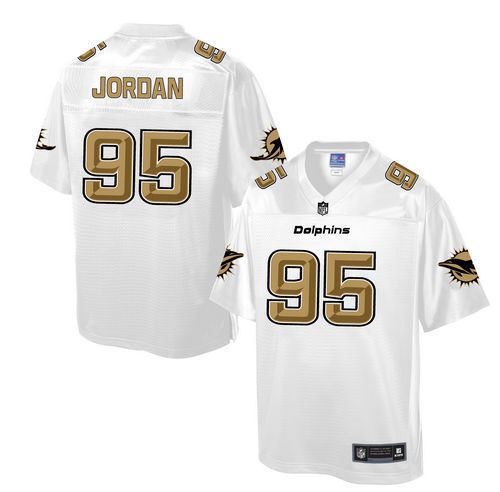 Dolphins #95 Dion Jordan White Men's NFL Pro Line Fashion Game Jersey