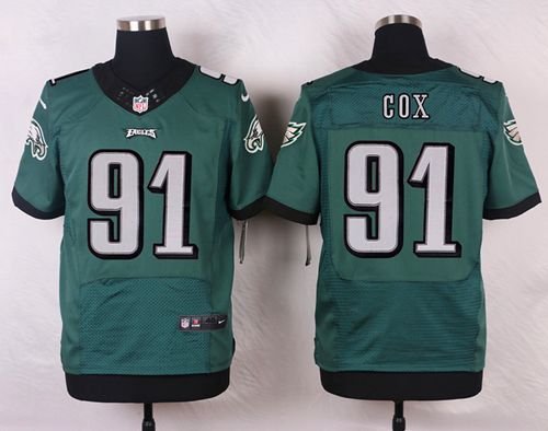  Eagles #91 Fletcher Cox Midnight Green Team Color Men's Stitched NFL Elite Jersey