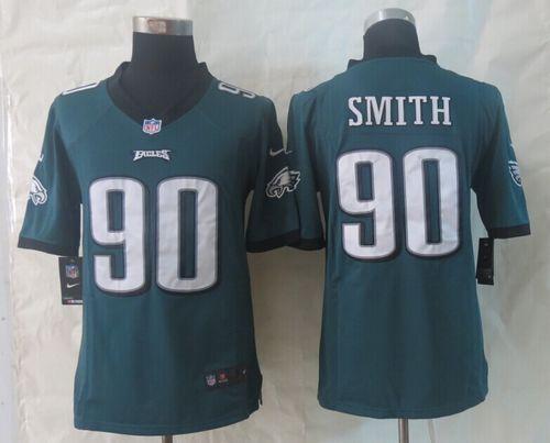  Eagles #90 Marcus Smith Midnight Green Team Color Men's Stitched NFL Game Jersey