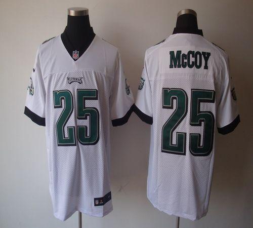  Eagles #25 LeSean McCoy White Men's Stitched NFL Elite Jersey