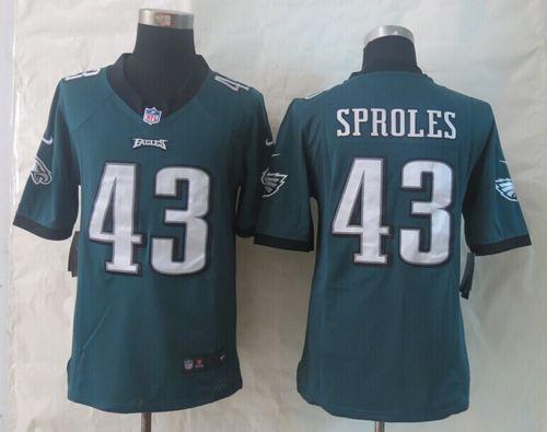  Eagles #43 Darren Sproles Midnight Green Team Color Men's Stitched NFL Game Jersey