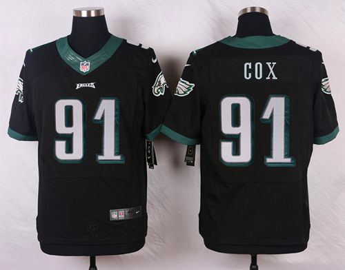  Eagles #91 Fletcher Cox Black Alternate Men's Stitched NFL Elite Jersey