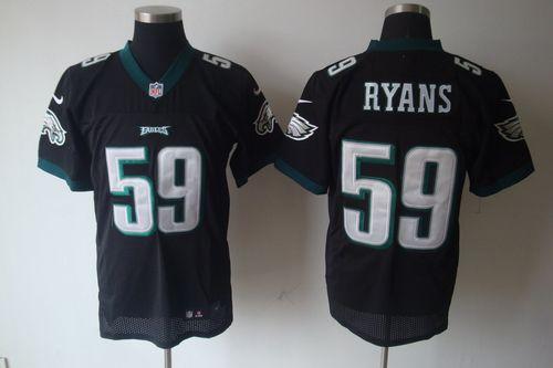  Eagles #59 DeMeco Ryans Black Alternate Men's Stitched NFL Elite Jersey