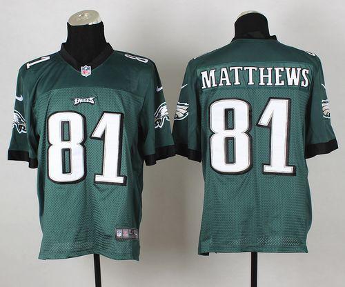  Eagles #81 Jordan Matthews Midnight Green Team Color Men's Stitched NFL Elite Jersey