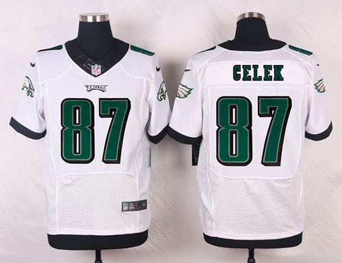  Eagles #87 Brent Celek White Men's Stitched NFL Elite Jersey
