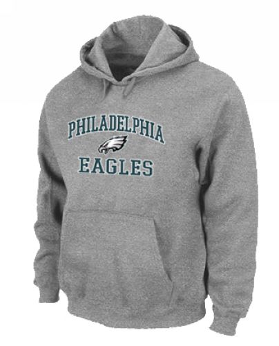 Philadelphia Eagles Heart & Soul Pullover Hoodie Grey