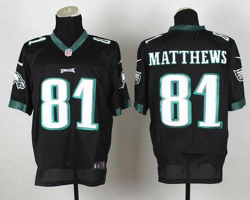  Eagles #81 Jordan Matthews Black Alternate Men's Stitched NFL Elite Jersey