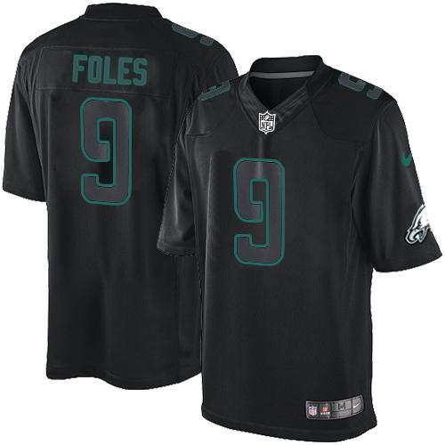  Eagles #9 Nick Foles Black Men's Stitched NFL Impact Limited Jersey