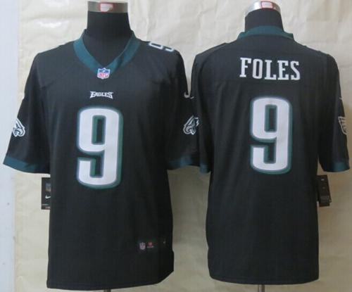  Eagles #9 Nick Foles Black Alternate Men's Stitched NFL Game Jersey