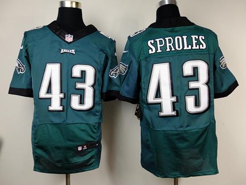  Eagles #43 Darren Sproles Midnight Green Team Color Men's Stitched NFL New Elite Jersey