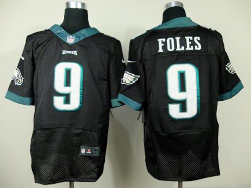  Eagles #9 Nick Foles Black Alternate Men's Stitched NFL New Elite Jersey